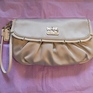 Coach Amanda Satin Wristlet  Clutch NWOT